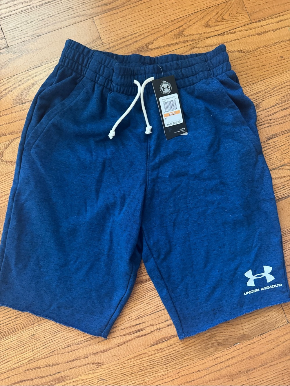 Under Armour Navy Blue Men's Athletic Shorts with Drawstring NWT